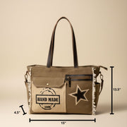 Handmade Women Messenger Tote Bag