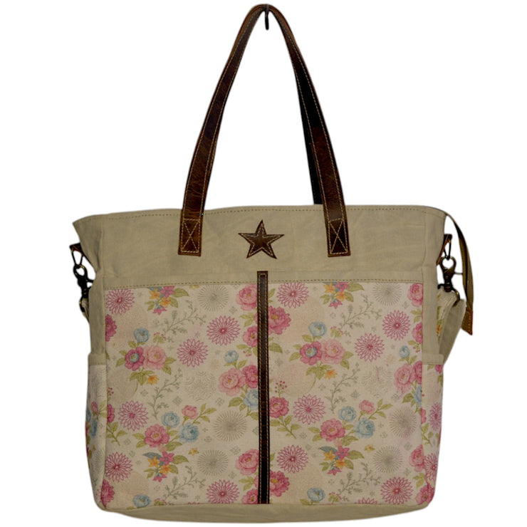 Floral Messenger Office Bag