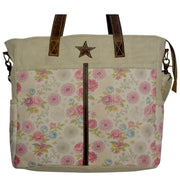 Floral Messenger Office Bag