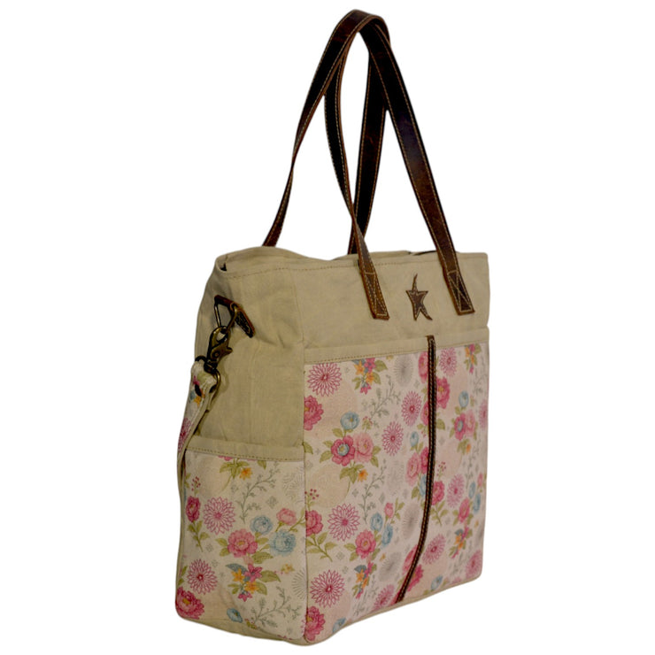 Floral Messenger Office Bag