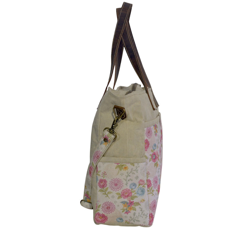 Floral Messenger Office Bag