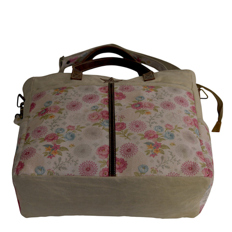 Floral Messenger Office Bag