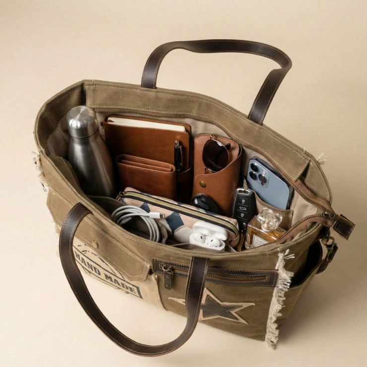 Handmade Women Messenger Tote Bag