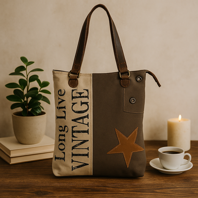 Star Vintage Tote Bag